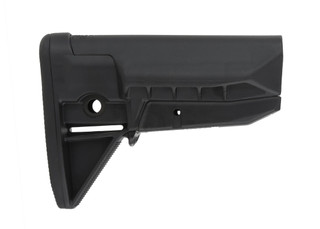 Bravo Company Manufacturing BCM Gunfighter Mod 0 SOPMOD stock features a black polymer construction